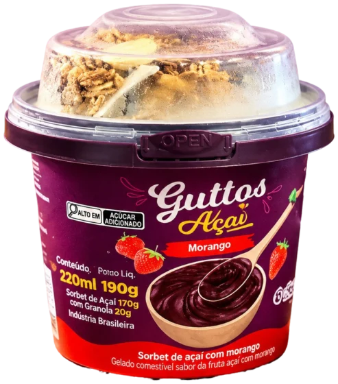 Açaí com Morango e Granola