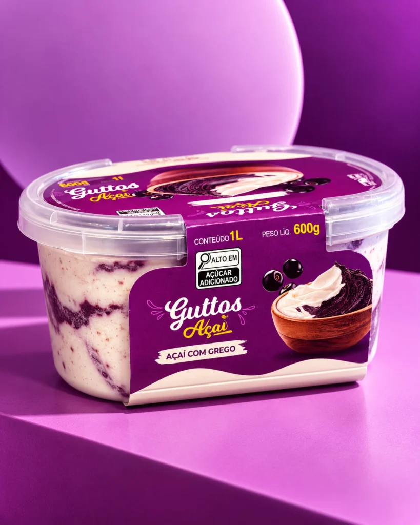 Açaí com Grego 1 L Guttos — foto ambientada
