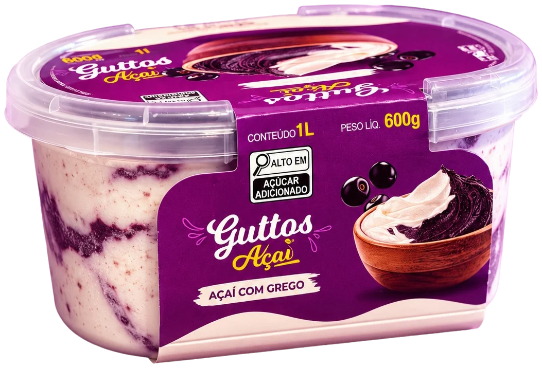 Açaí com Grego 1 L Guttos — 1L — embalagem