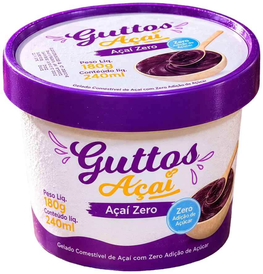 Açaí Zero Guttos — 240ml — embalagem