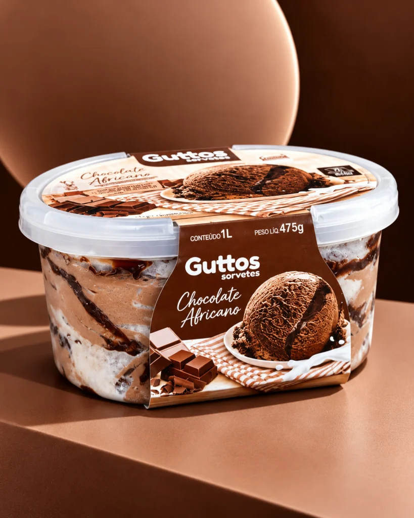 Chocolate Africano Guttos — foto ambientada