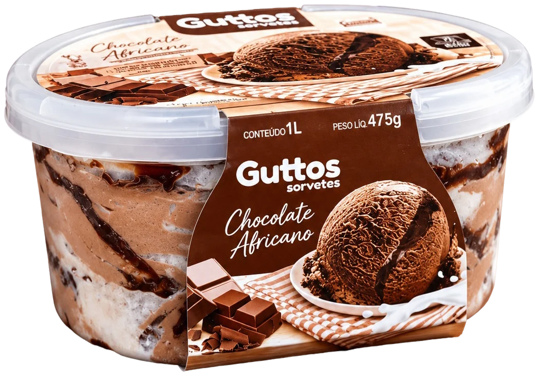 Chocolate Africano Guttos — 1L — embalagem