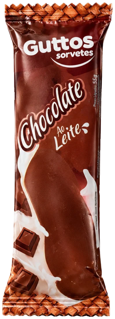 Chocolate ao Leite Guttos — embalagem