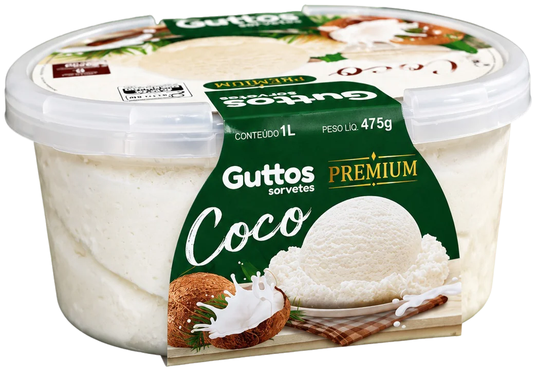 Coco Premium Guttos — 1L — embalagem