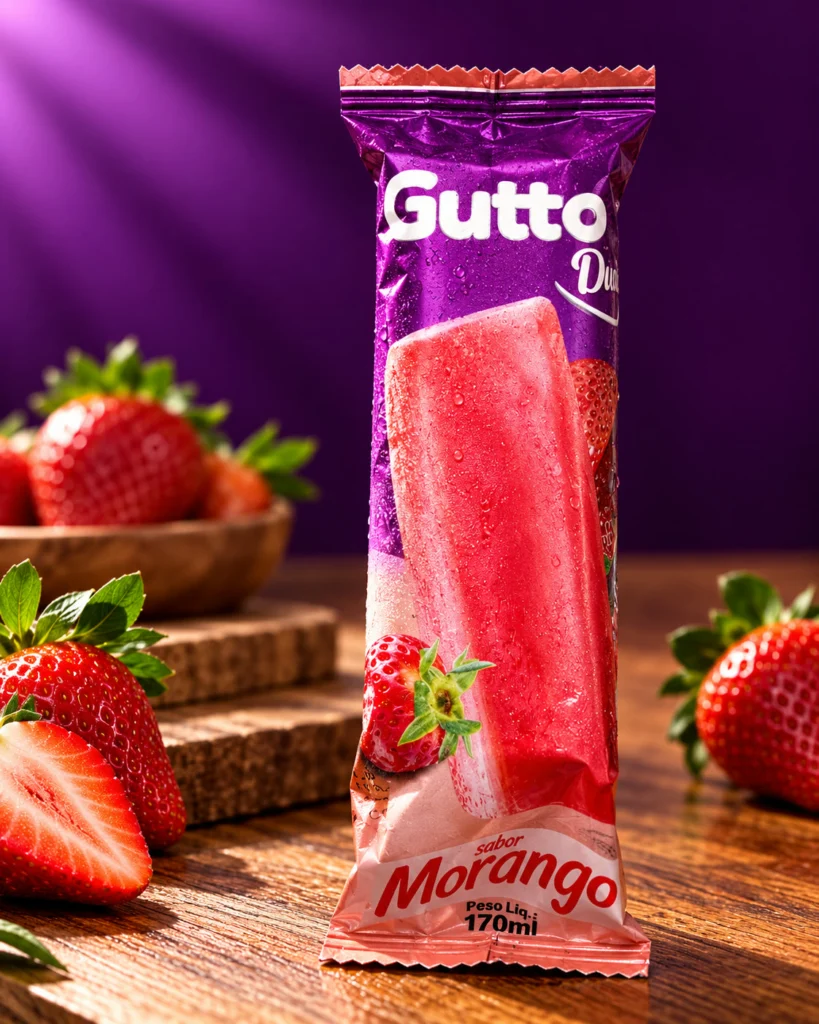 Guttos Drinks Morango Guttos — foto ambientada