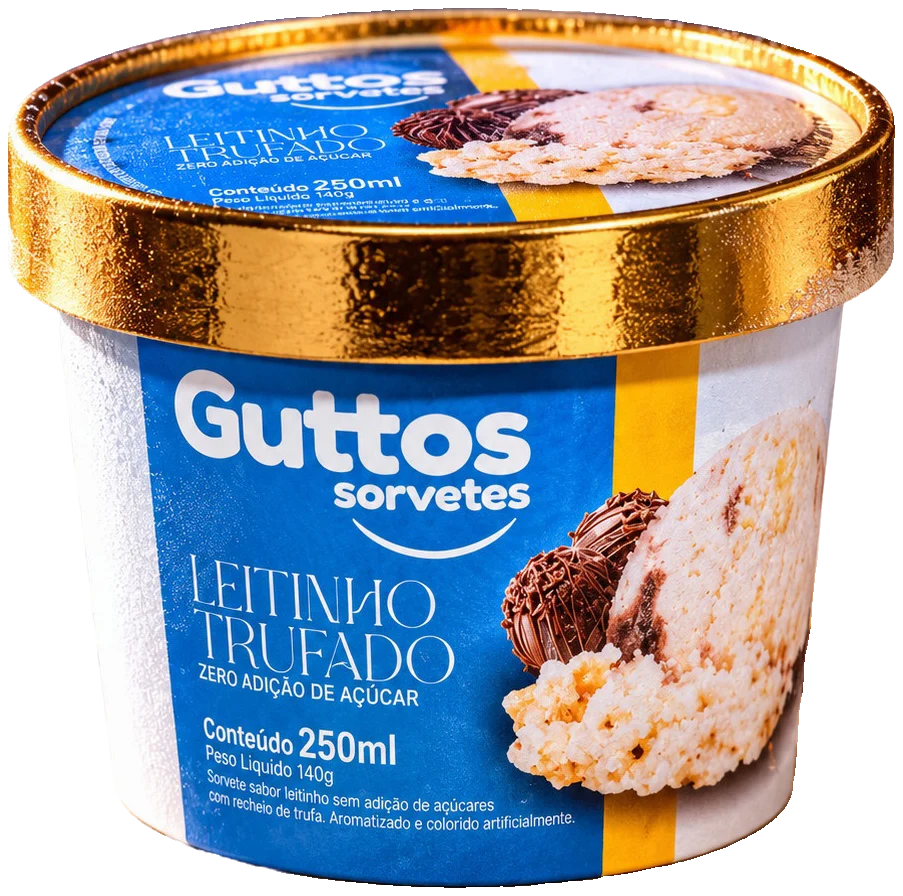 Leitinho Trufado Guttos — 250ml — embalagem