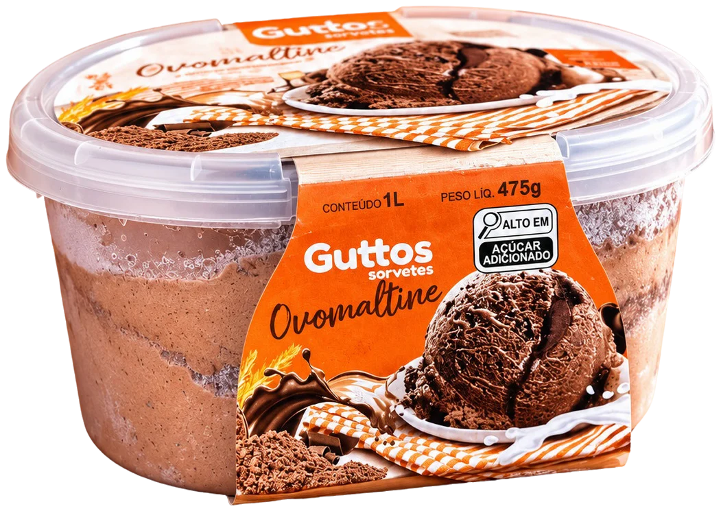 Ovomaltine Guttos — 1L — embalagem
