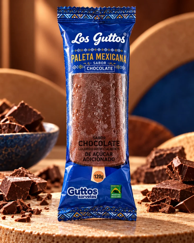 Paleta Mexicana Chocolate Guttos — foto ambientada