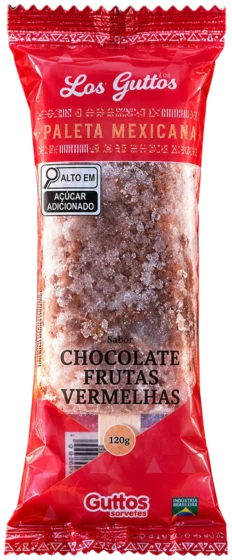 Paleta Mexicana Chocolate com Frutas Vermelhas