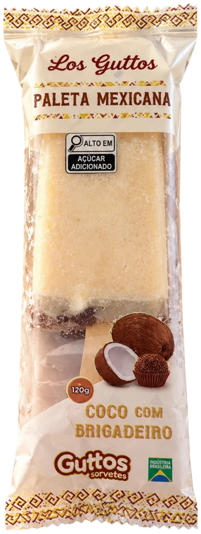 Paleta Mexicana Coco com Brigadeiro Guttos — embalagem