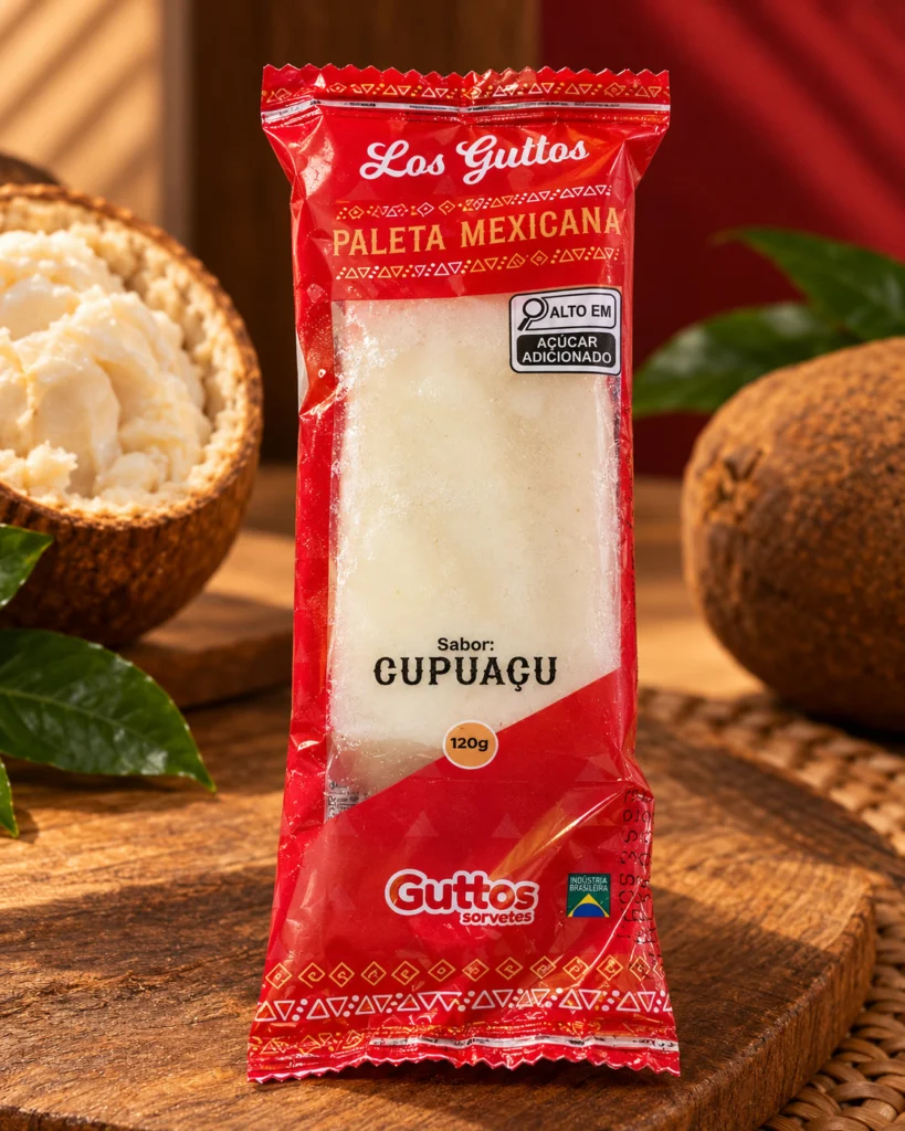 Paleta Mexicana Cupuaçu Guttos — foto ambientada