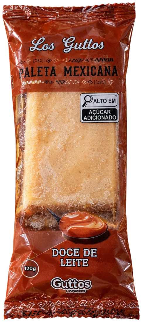 Paleta Mexicana Doce de Leite Guttos — embalagem