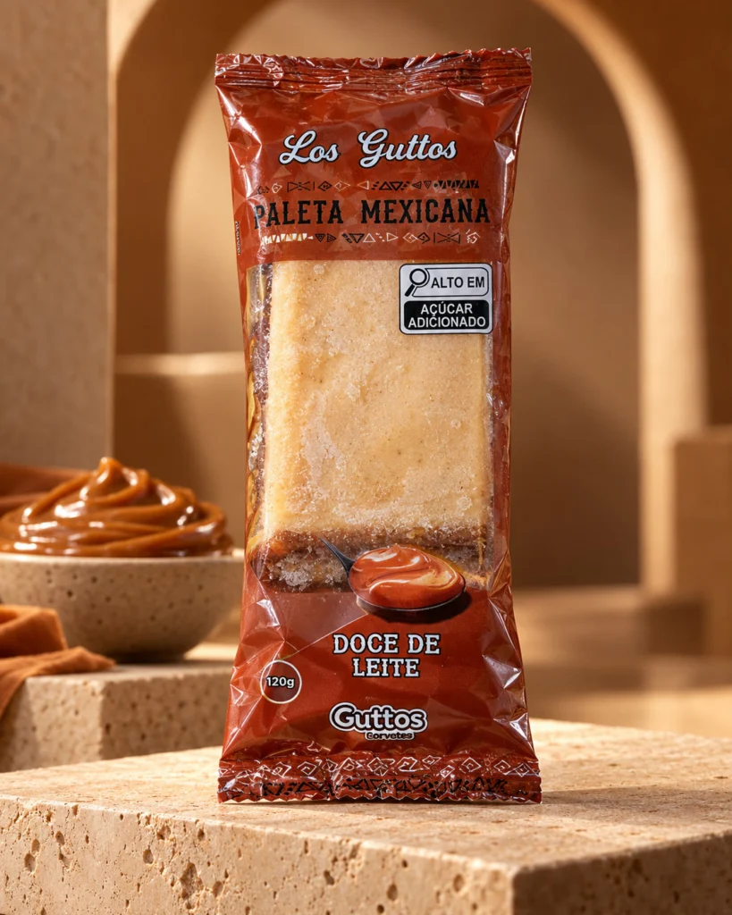 Paleta Mexicana Doce de Leite Guttos — foto ambientada
