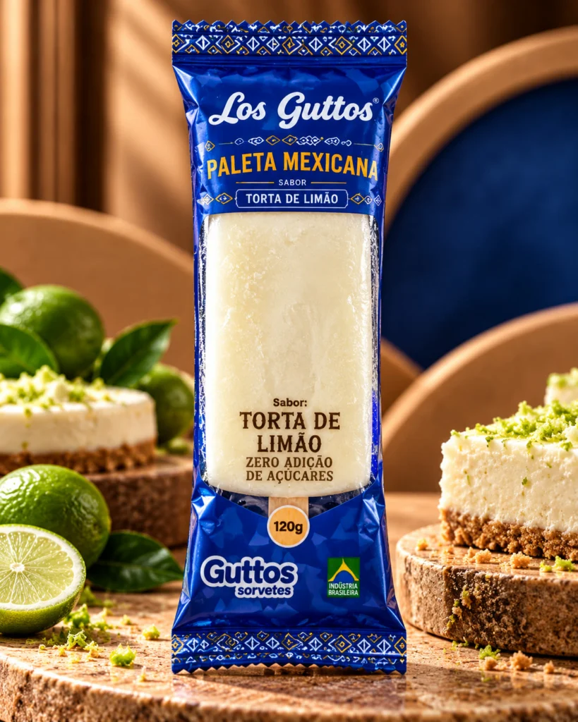 Paleta Mexicana Torta de Limão Zero Guttos — foto ambientada