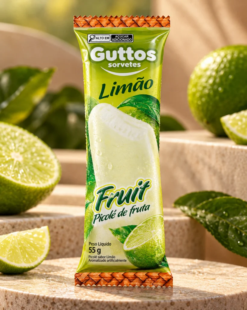 Fruit Limão Guttos — foto ambientada