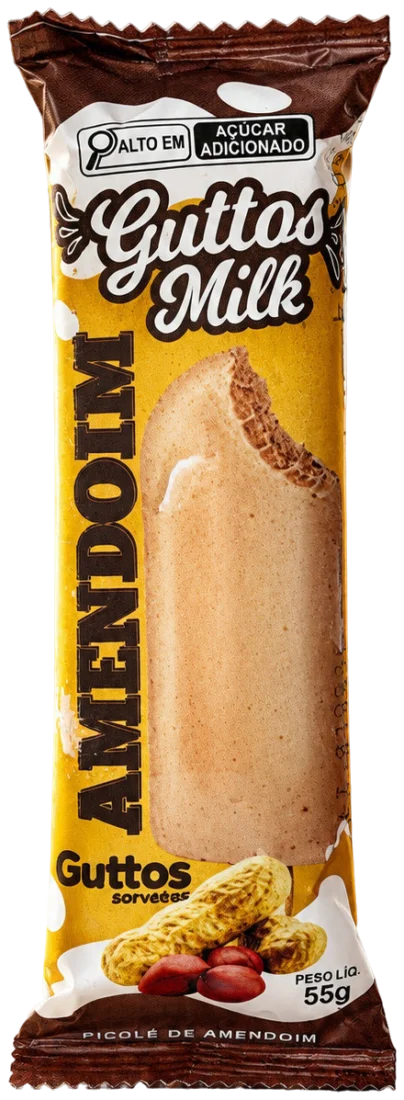 Guttos Milk Amendoim Guttos — embalagem