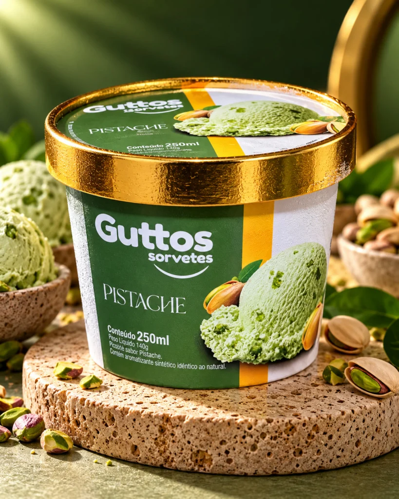 Pistache Guttos — foto ambientada
