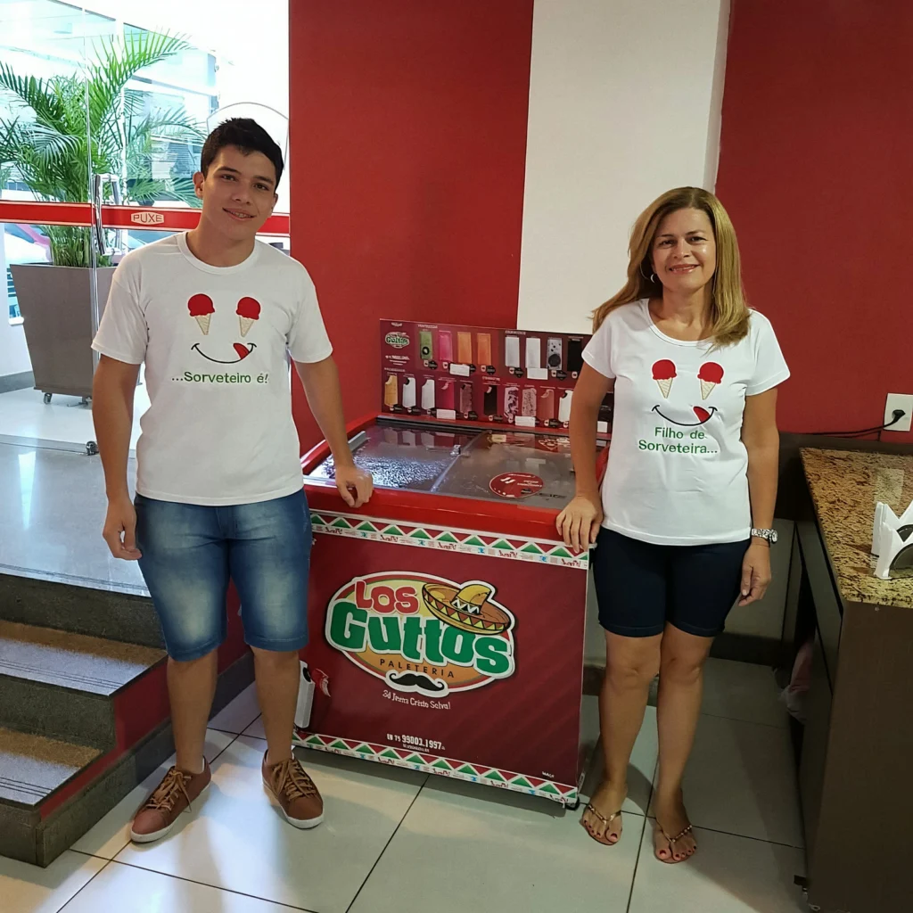 Freezer da Los Guttos Paleteria.