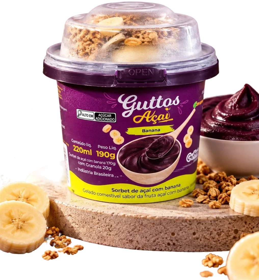 Açaí com Granola e Banana — 220ml