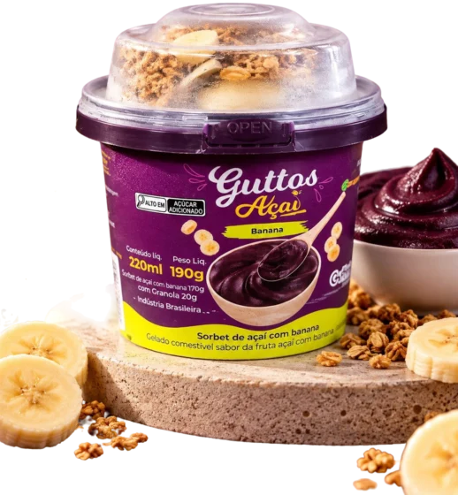 Açaí com Granola e Banana